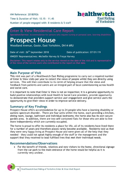 Prospect House Enter & View