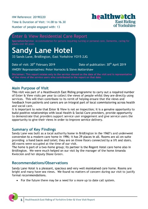 Sandy Lane Enter & View