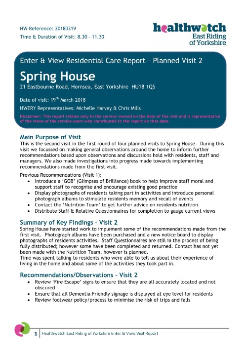 Spring House Enter & View