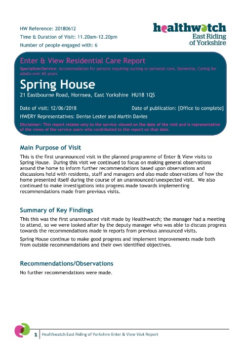 Springhouse Enter & View