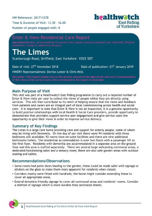 The Limes Enter & View