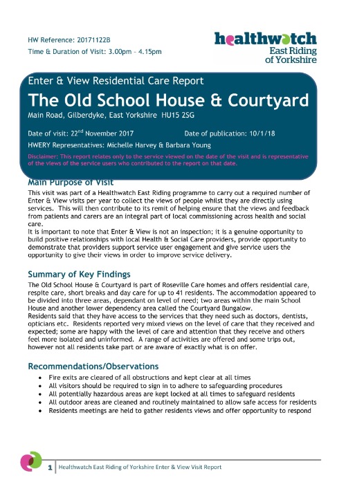 The Old School House Enter & View