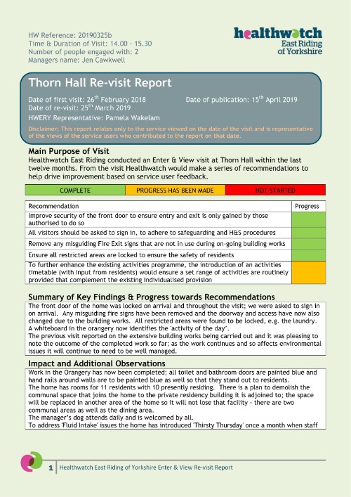 Thorn Hall Enter & View re-visit