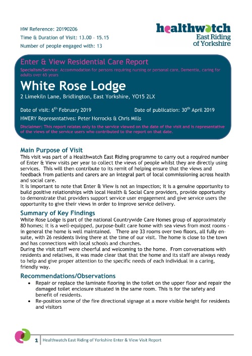 White Rose Lodge Enter & View