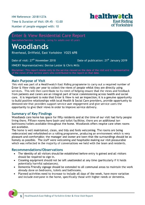 Woodlands Enter & View