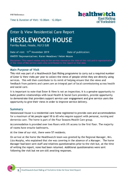 Hesslewood House Enter & View